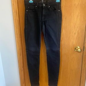 7forallmankind black skinny jeans